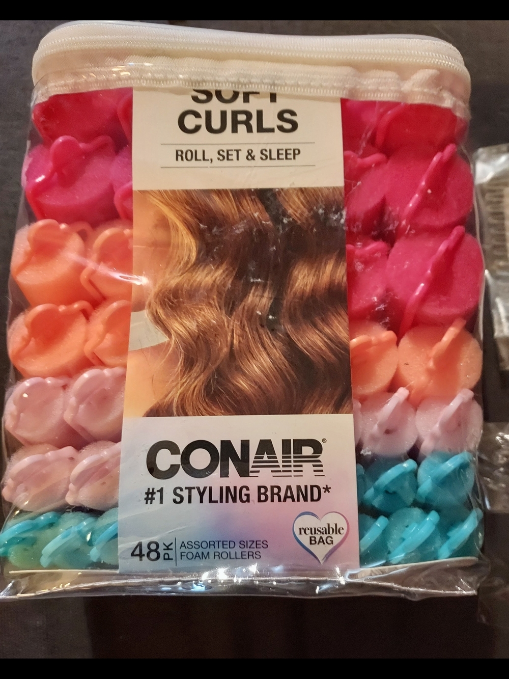 Big Bundle!Conair Heatless Overnight Soft Curls W Lots Of Pearl Hair Accessories
